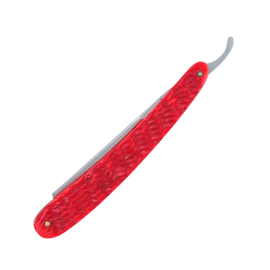 Hen & Rooster Red Pickbone Straight Razor Folding Knife View 2