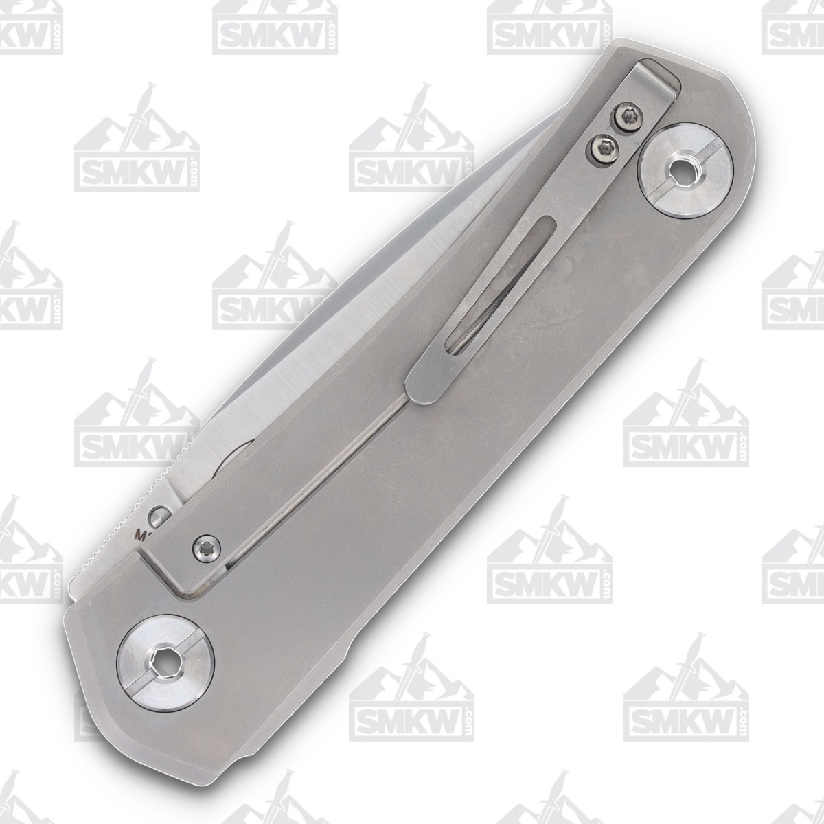 Real Steel Phasma Premium Framelock M390 Gray Titanium RS9225 View 3