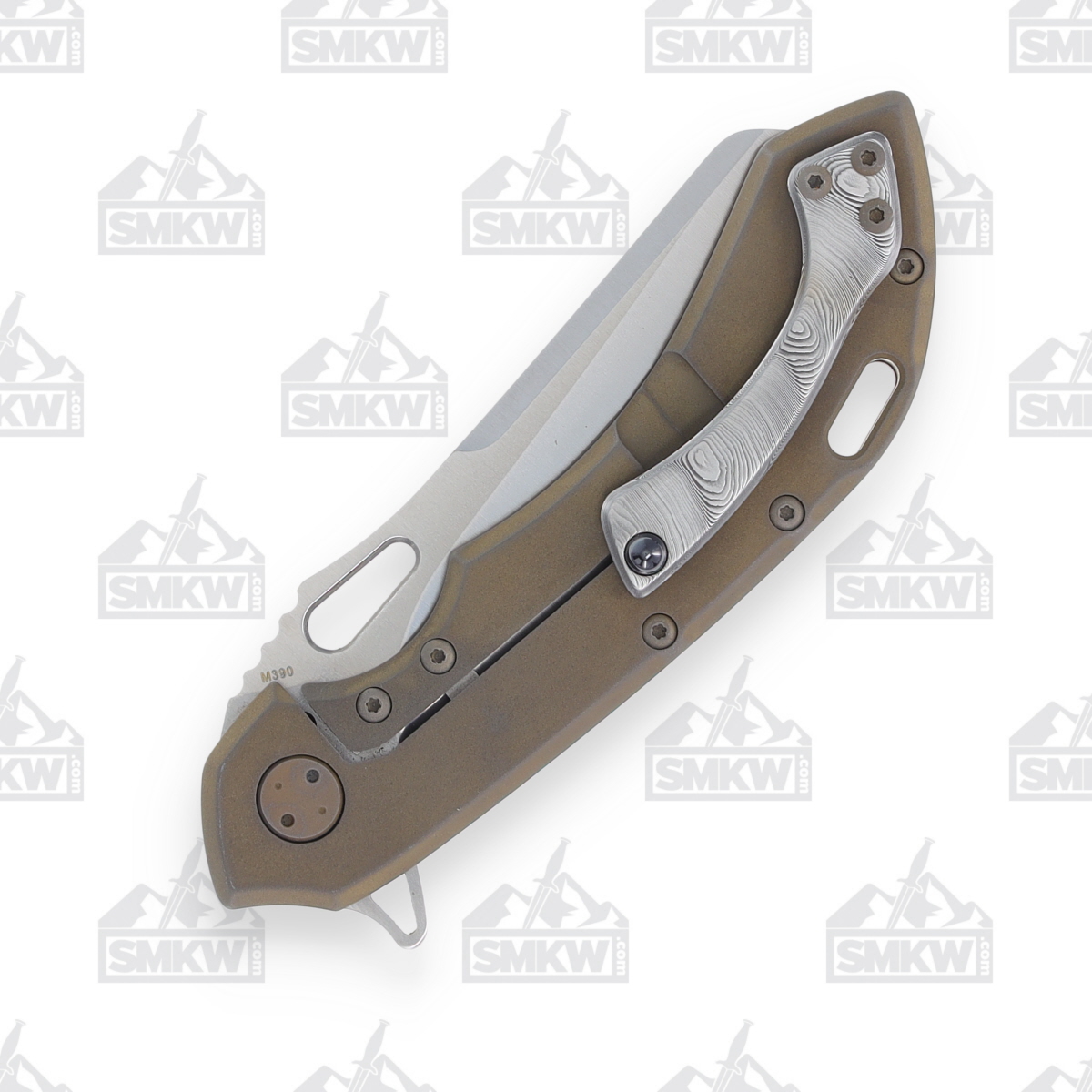 Olamic Wayfarer 247 Folding Knife T428-S iSolo Edition Gunmetal Damasteel T428S View 13