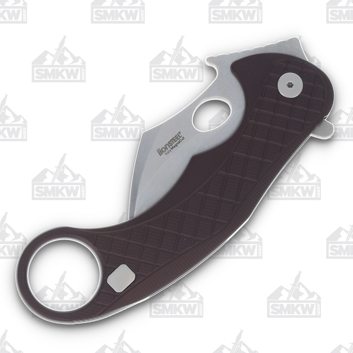 LionSteel L.E. One Stonewash MagnaCut Earth Brown Folding Knife LSLE1AES View 5