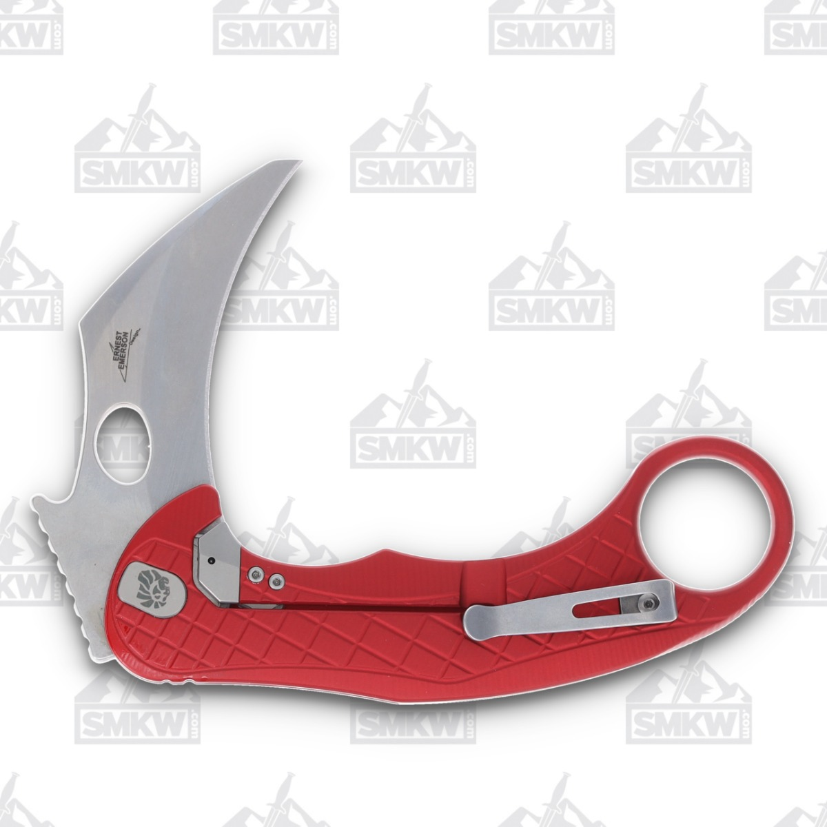 LionSteel L.E. One Stonewash MagnaCut Red Aluminum Folding Knife LSLE1ARS View 4