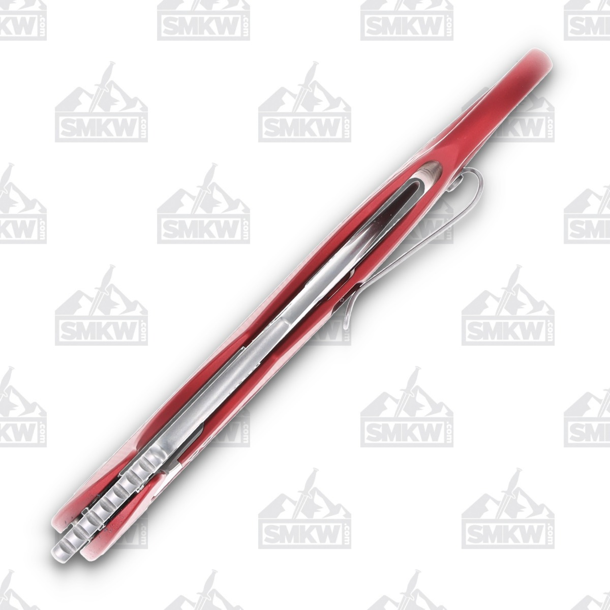 LionSteel L.E. One Stonewash MagnaCut Red Aluminum Folding Knife LSLE1ARS View 7