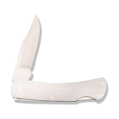 Bear & Son Executive Folding Knife 2.25in Plain Stainless Steel View 4