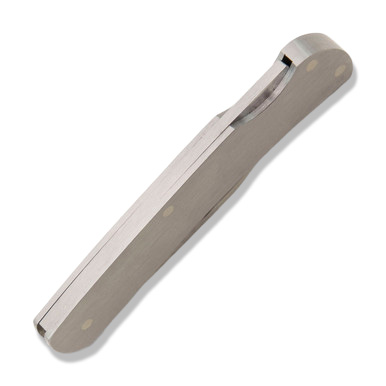 Bear & Son Executive Folding Knife 2.25in Plain Stainless Steel View 8