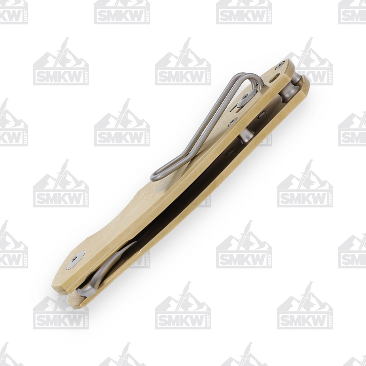 GiantMouse ACE Biblio Linerlock Folding Knife Satin M390/Brass GMBIBLIOBR View 10