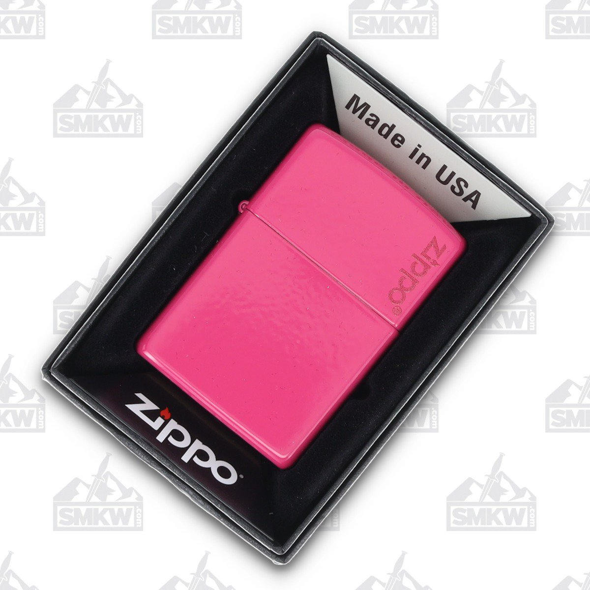Zippo Lighter Frequency Zippo Logo Pink Matte ZP49846ZL View 1