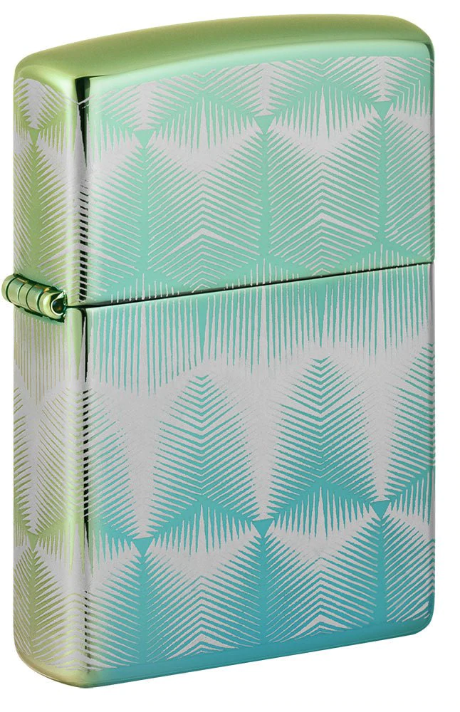 Zippo Pattern HP Teal 360 Design Lighter ZP49813 View 6