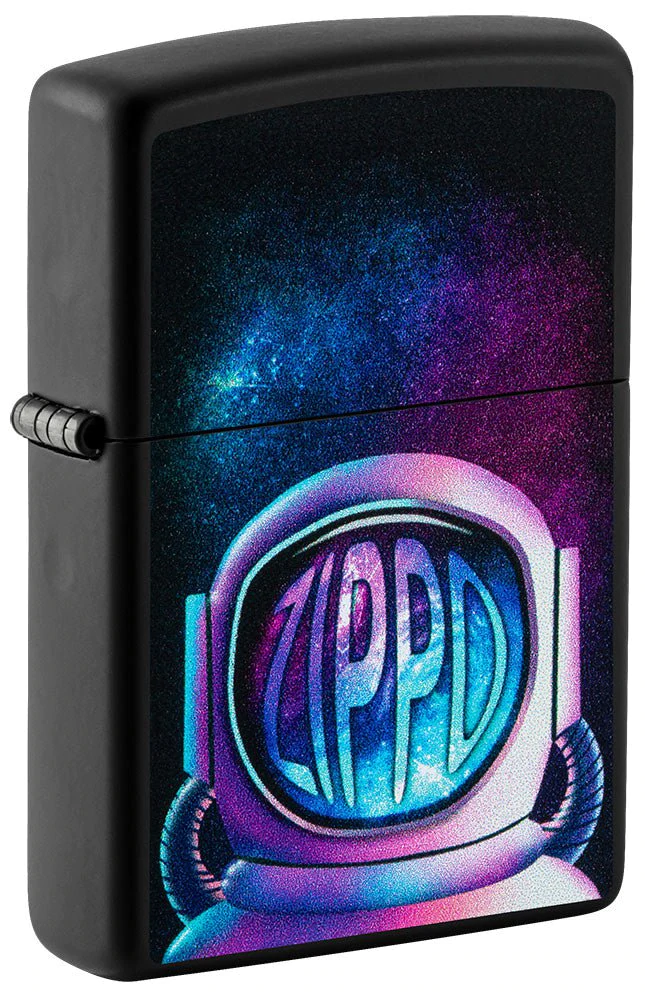 Zippo Lighter Astronaut Black Matte ZP49773 View 4