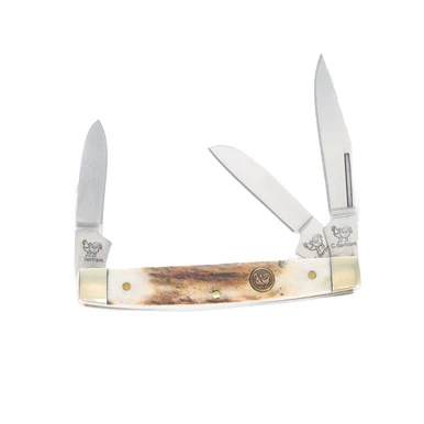 Hen & Rooster Stag Bone Stockman View 1
