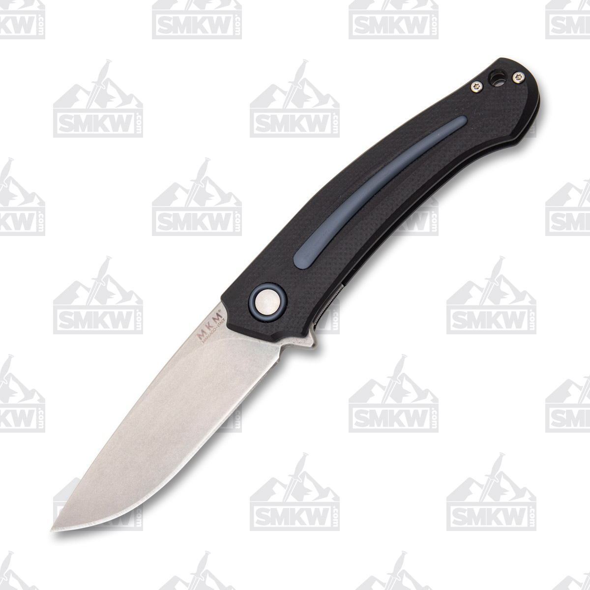 MKM Knives Arvenis Burnley Folding Knife 3.35in Stonewash Drop Point MKFX01MGGY View 2
