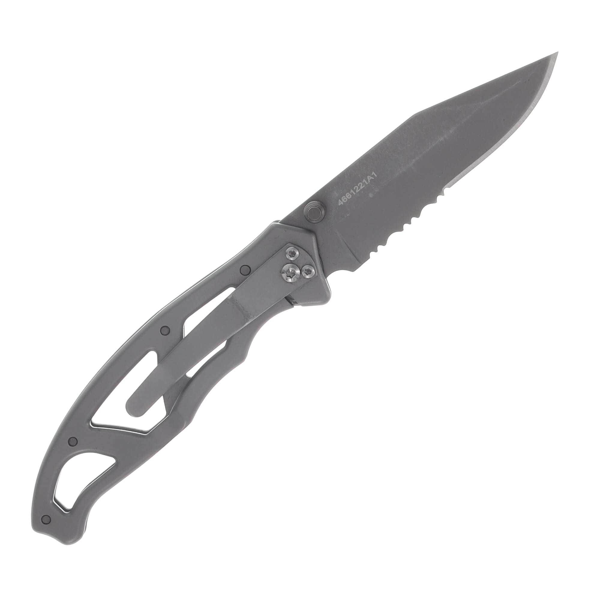Gerber Paraframe I Folding Knife 3.01 Part Serr Clip Point Blade G8445 View 2