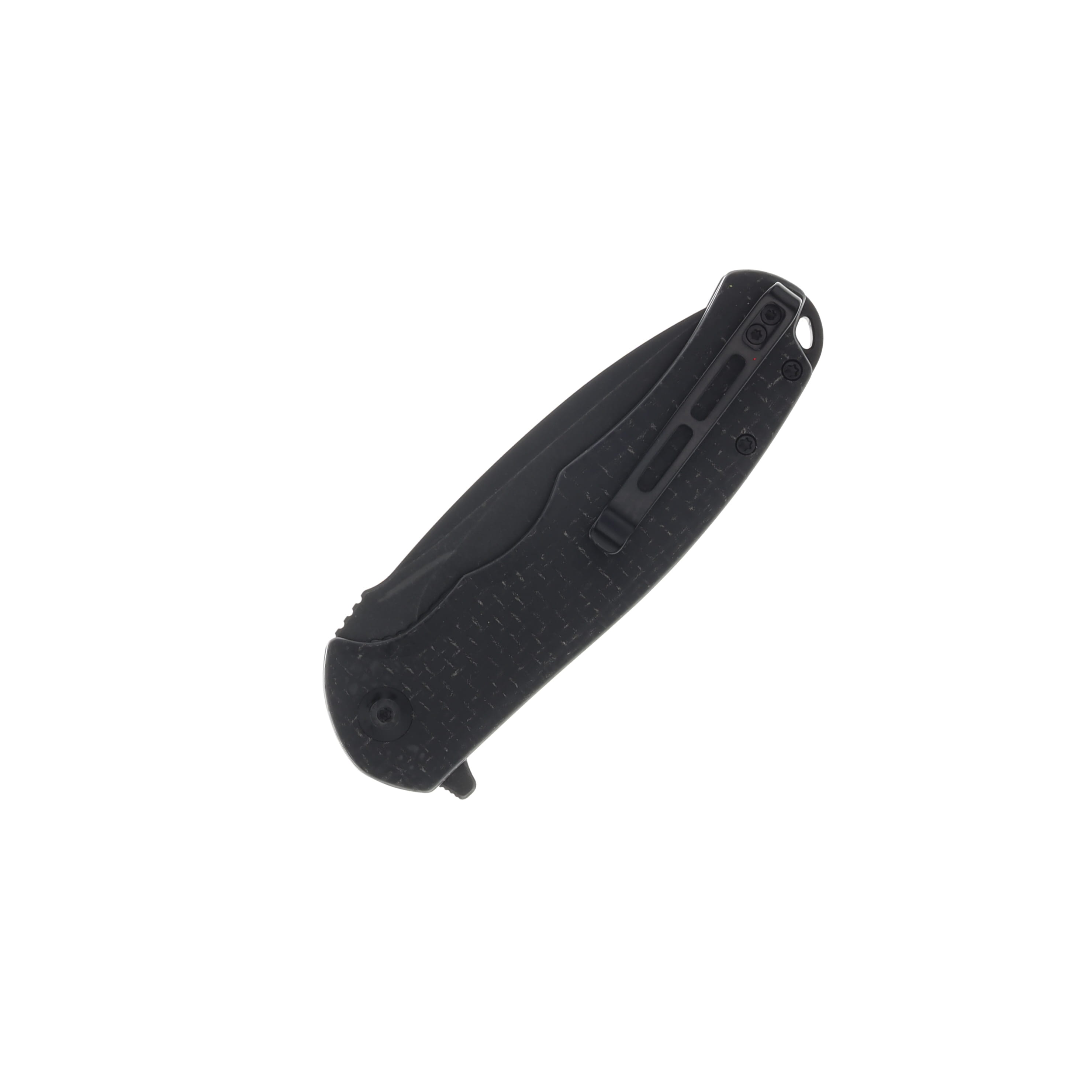 CIVIVI Praxis Folding Knife 3.75 Inch Plain Black Stonewash Drop Point WKCC803G View 2