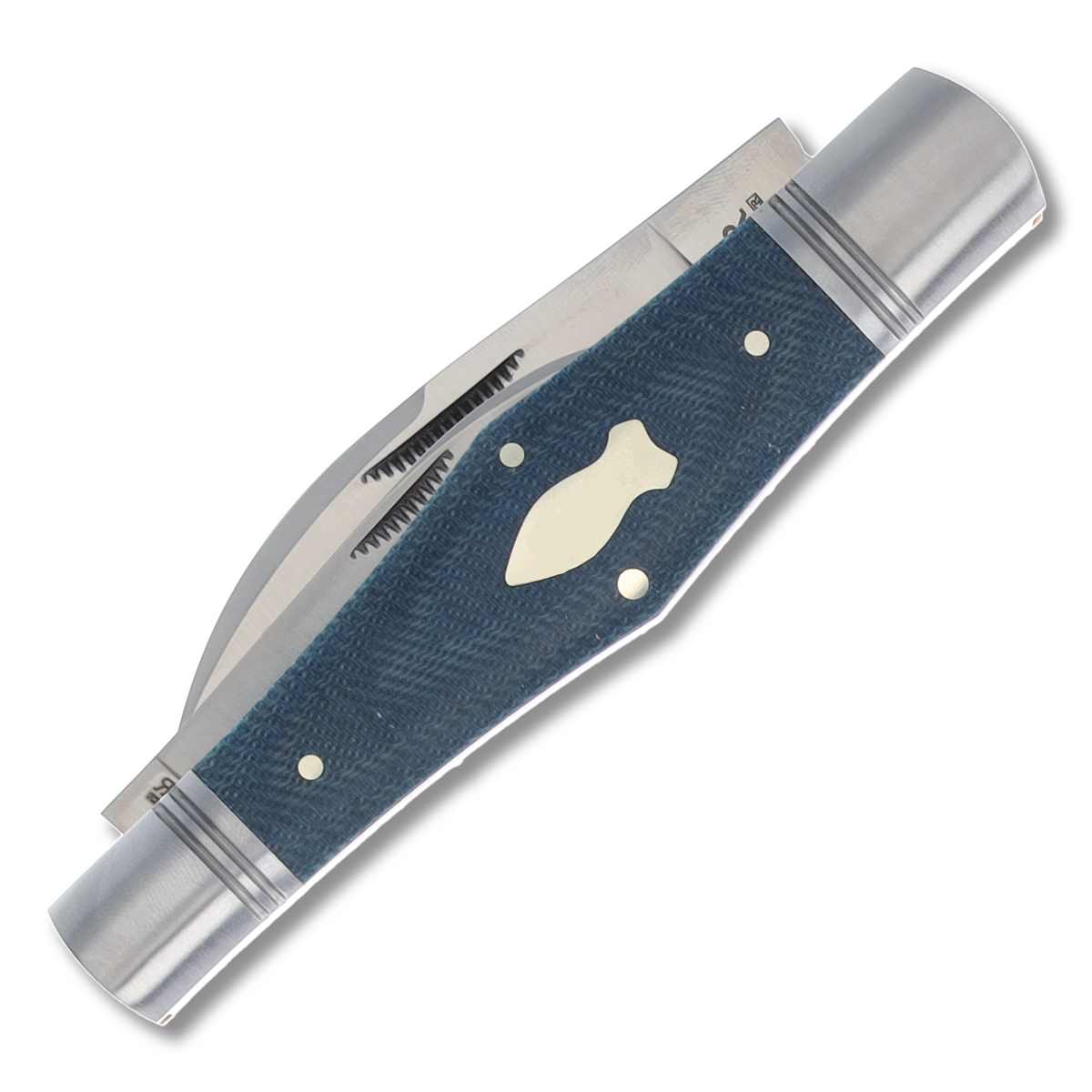 Rough Ryder Reserve Blue Micrata Swell Center Whittler Folding Knife RRR003BM View 2