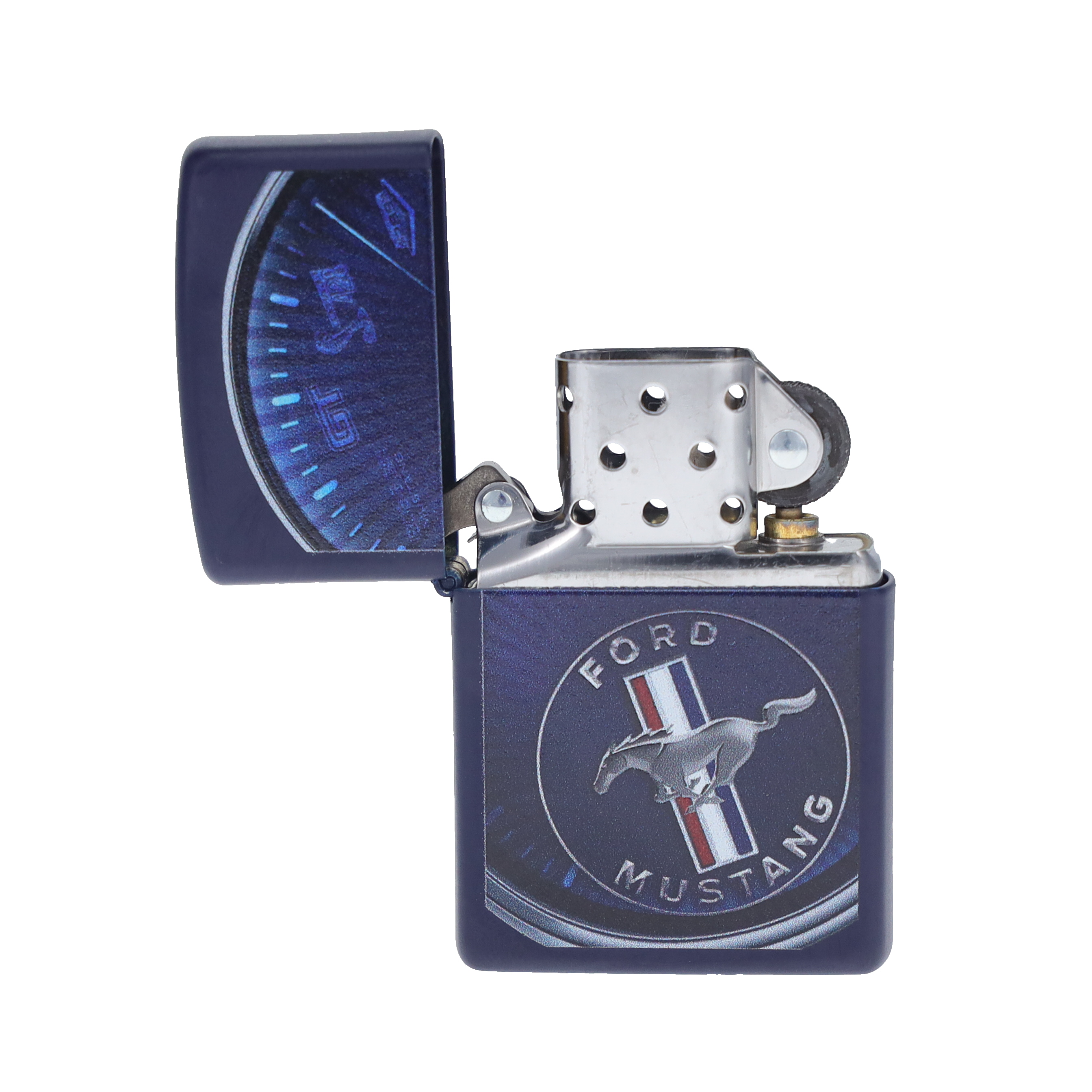 Zippo Lighter Ford Mustang Navy Matte ZP018470 View 4
