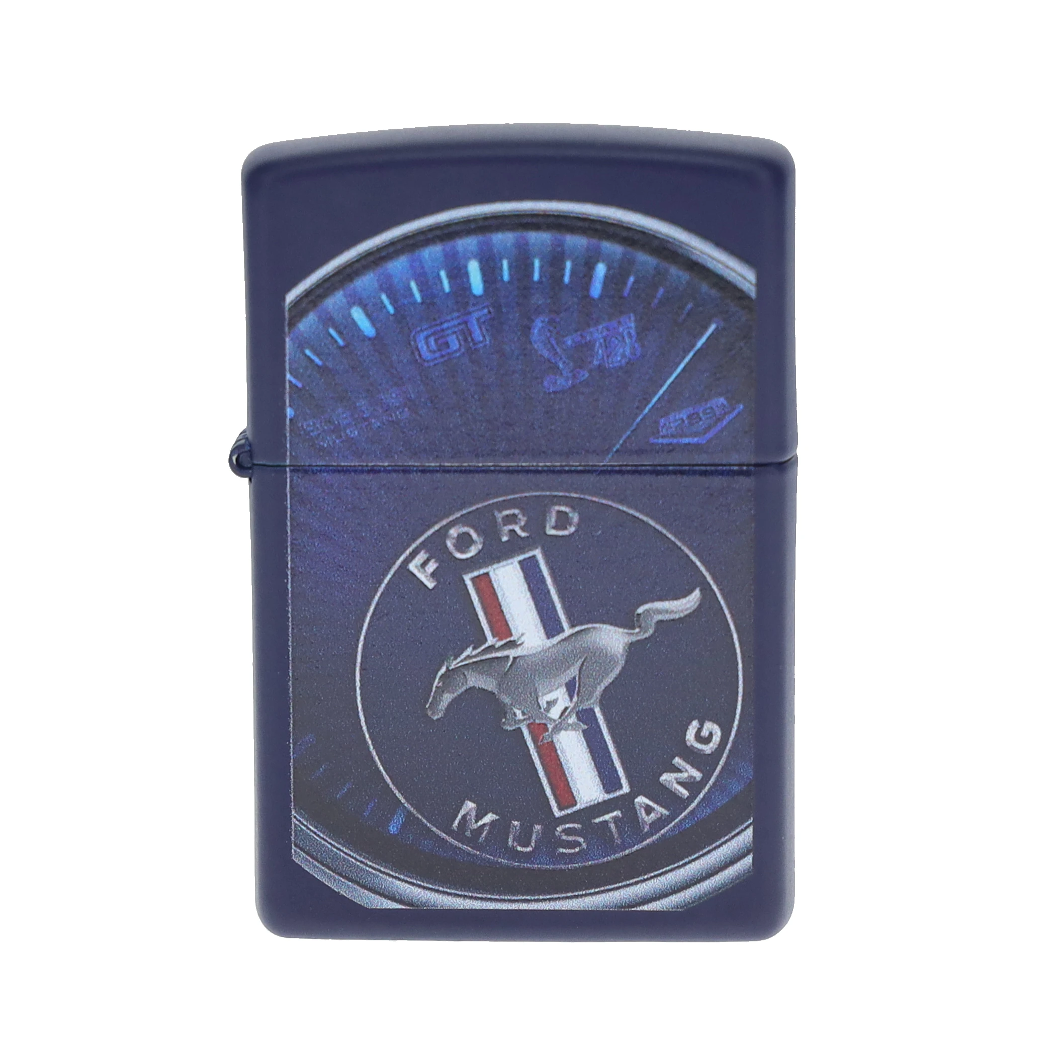 Zippo Lighter Ford Mustang Navy Matte ZP018470 View 1