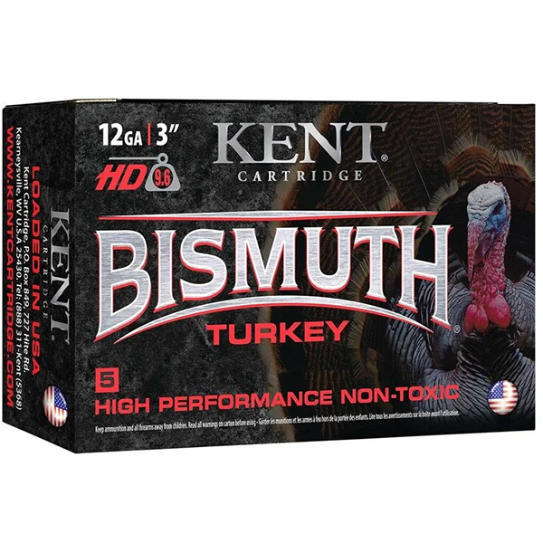 Kent Cartridge Bismuth Turkey 12 Gauge Shotshells 5 Rounds 3in Magnum 1-5/8oz #5 Bismuth Lead Shot B123TK465 View 1