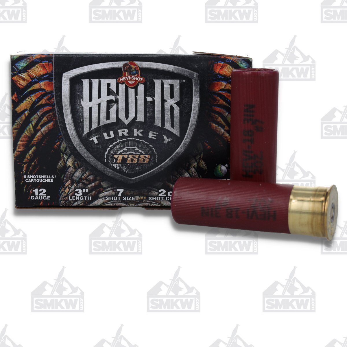 Hevi-Shot Hevi-18 TSS Turkey 12Ga 3in #7 2oz Tungsten Ammo 5 Rds HS4007 View 1