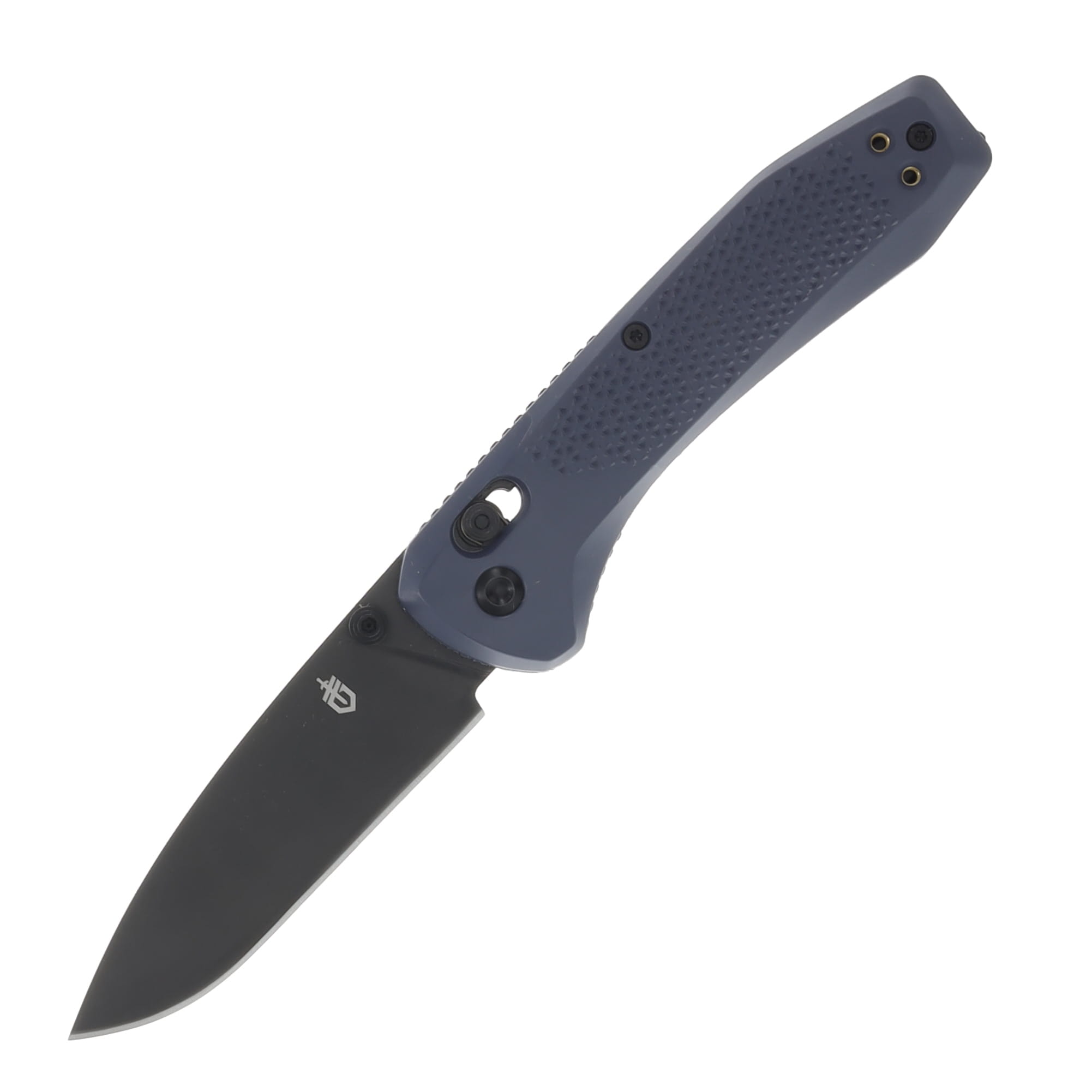 Gerber Sedulo Folding Knife Urban Blue 3.4in Black Oxide Drop Point Blade G1706 View 1