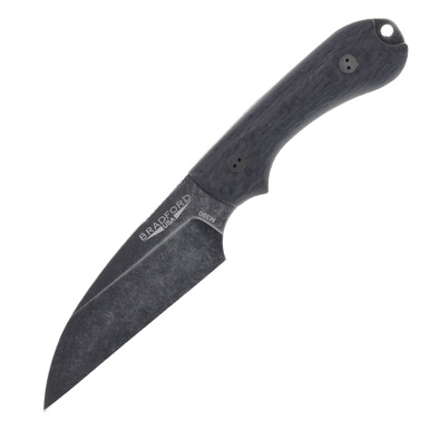 Bradford Guardian 3 Fixed Blade Knife M390 Blackout Carbon Fiber Wharncliffe BRAD1419 View 1