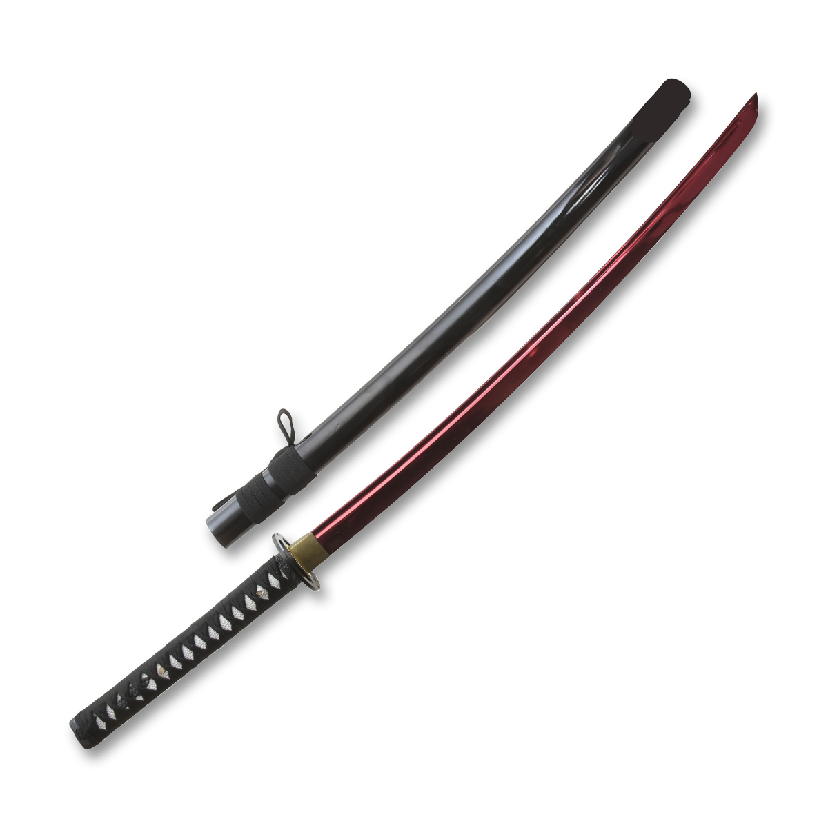 40.5 Inch Hand-Forged Katana 1045 Carbon/Red NTKON17RD View 2