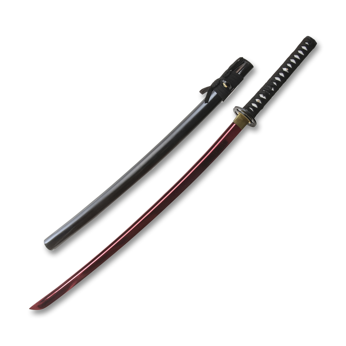 40.5 Inch Hand-Forged Katana 1045 Carbon/Red NTKON17RD View 1