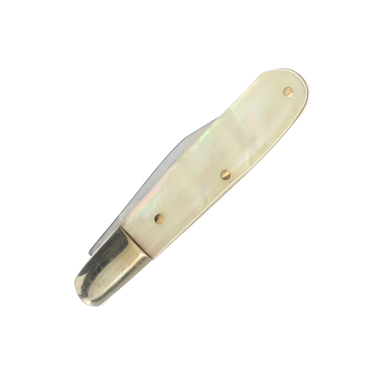 Hen & Rooster Mother of Pearl Large Barlow Folding Knife HR251M View 5