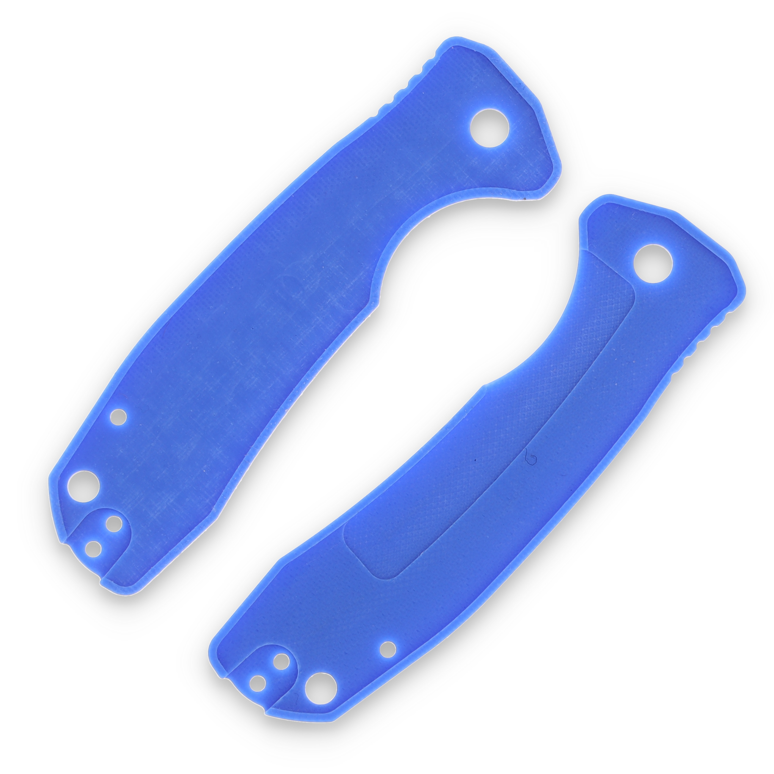 Honey Badger Knives Medium Blue G10 Handle Replacement Set with Backspacer HB4039 View 2