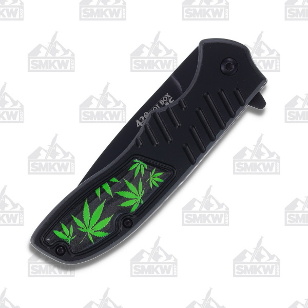 Frost Tac Xtreme AO Cannabis Linerlock Black FRTX04BK View 6