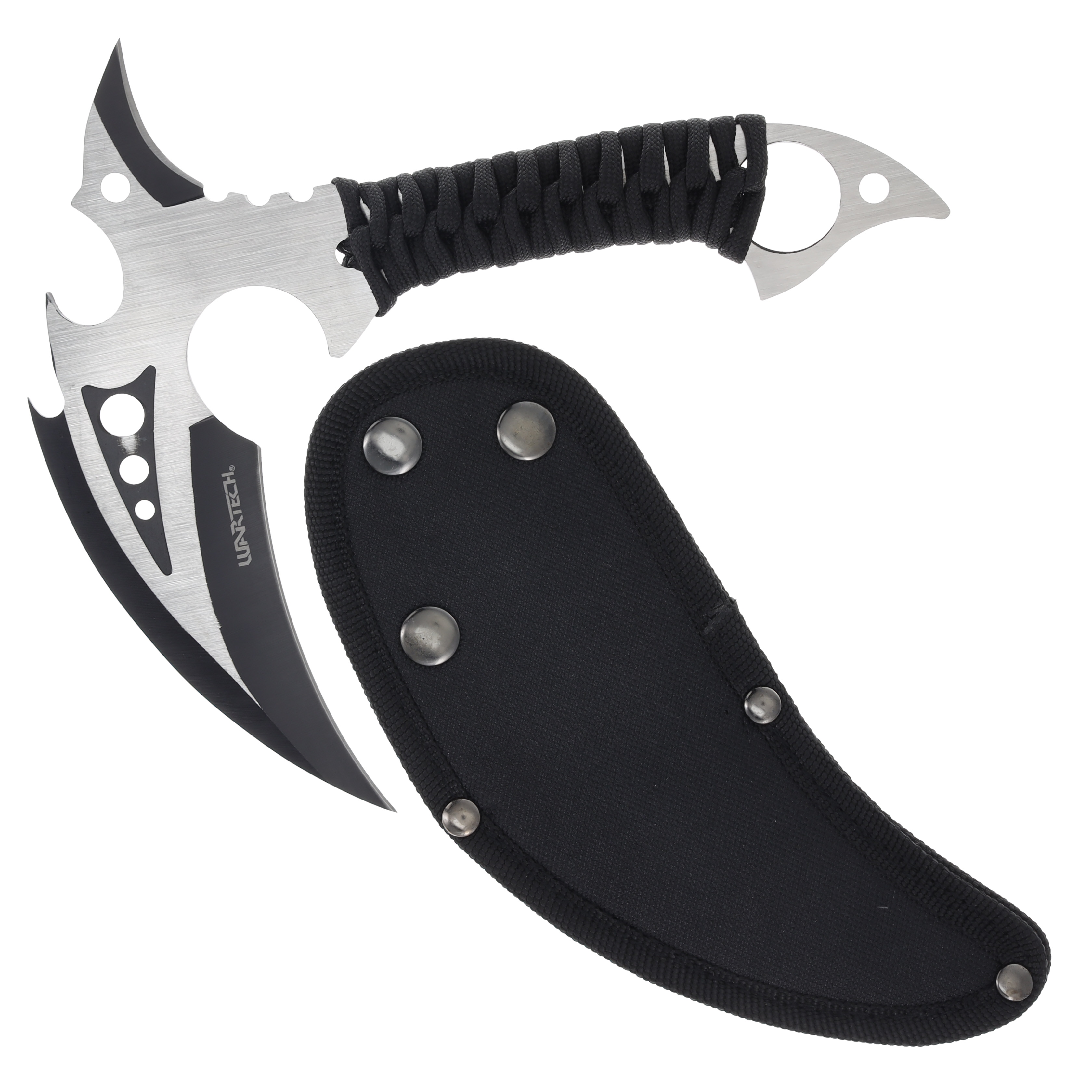 WarTech 7.5" Cord-Wrapped Hatchet with Sheath NTXBK08CH View 1
