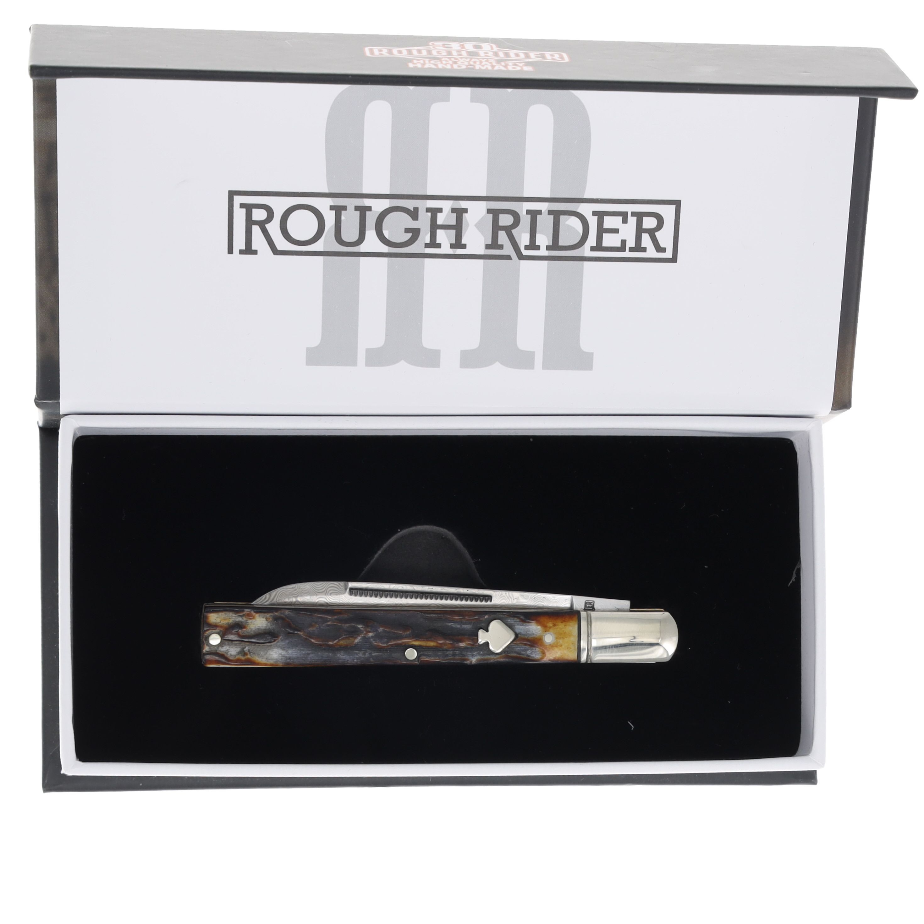 Rough Rider Cinnamon Bone Damascus Doctor's Knife RR2526 View 9
