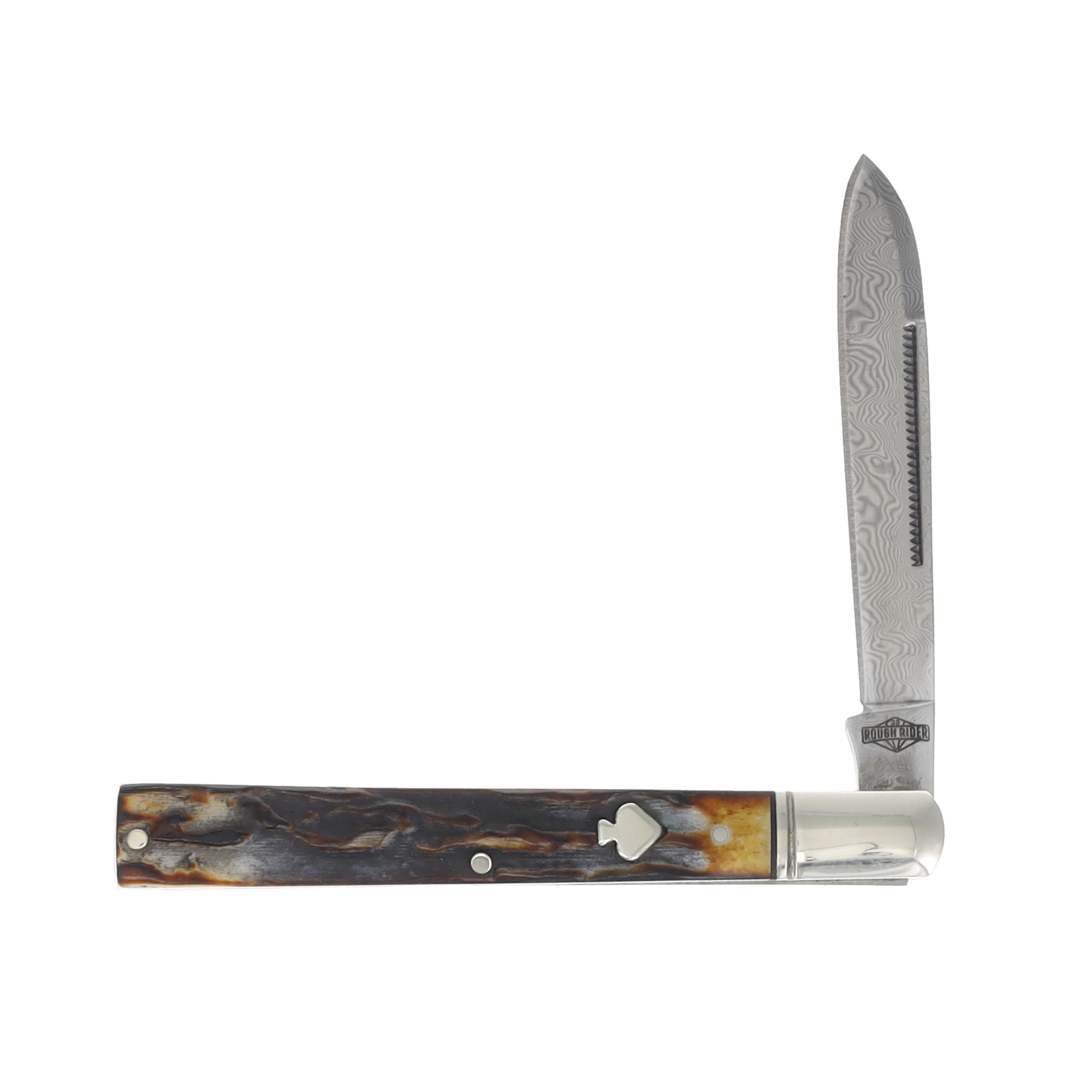 Rough Rider Cinnamon Bone Damascus Doctor's Knife RR2526 View 3