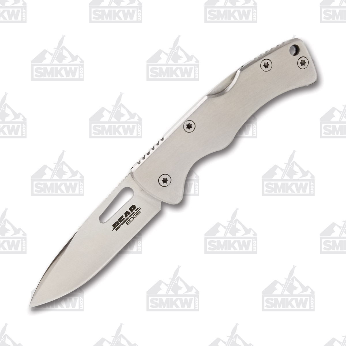 Bear & Son Bear Edge Money Clip Folding Knife 2.37in Plain Stainless Steel BR71524 View 2
