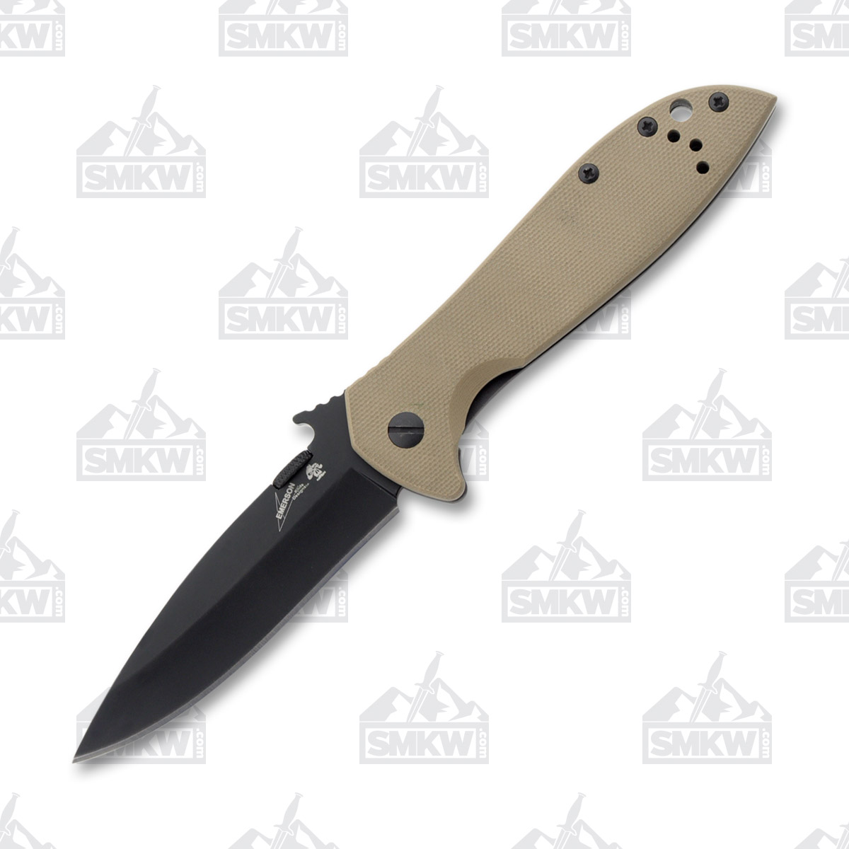 Kershaw CQC-4K Coyote Brown - Black 3.25 Inch Plain Black Drop Point KS6054BRNBLK View 2