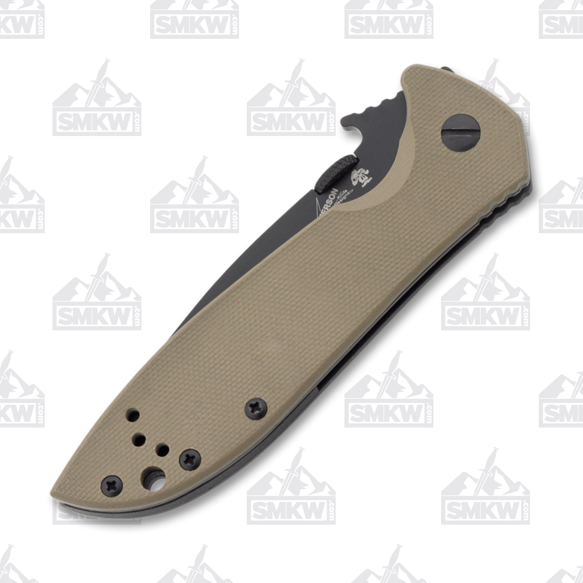 Kershaw CQC-4K Coyote Brown - Black 3.25 Inch Plain Black Drop Point KS6054BRNBLK View 3
