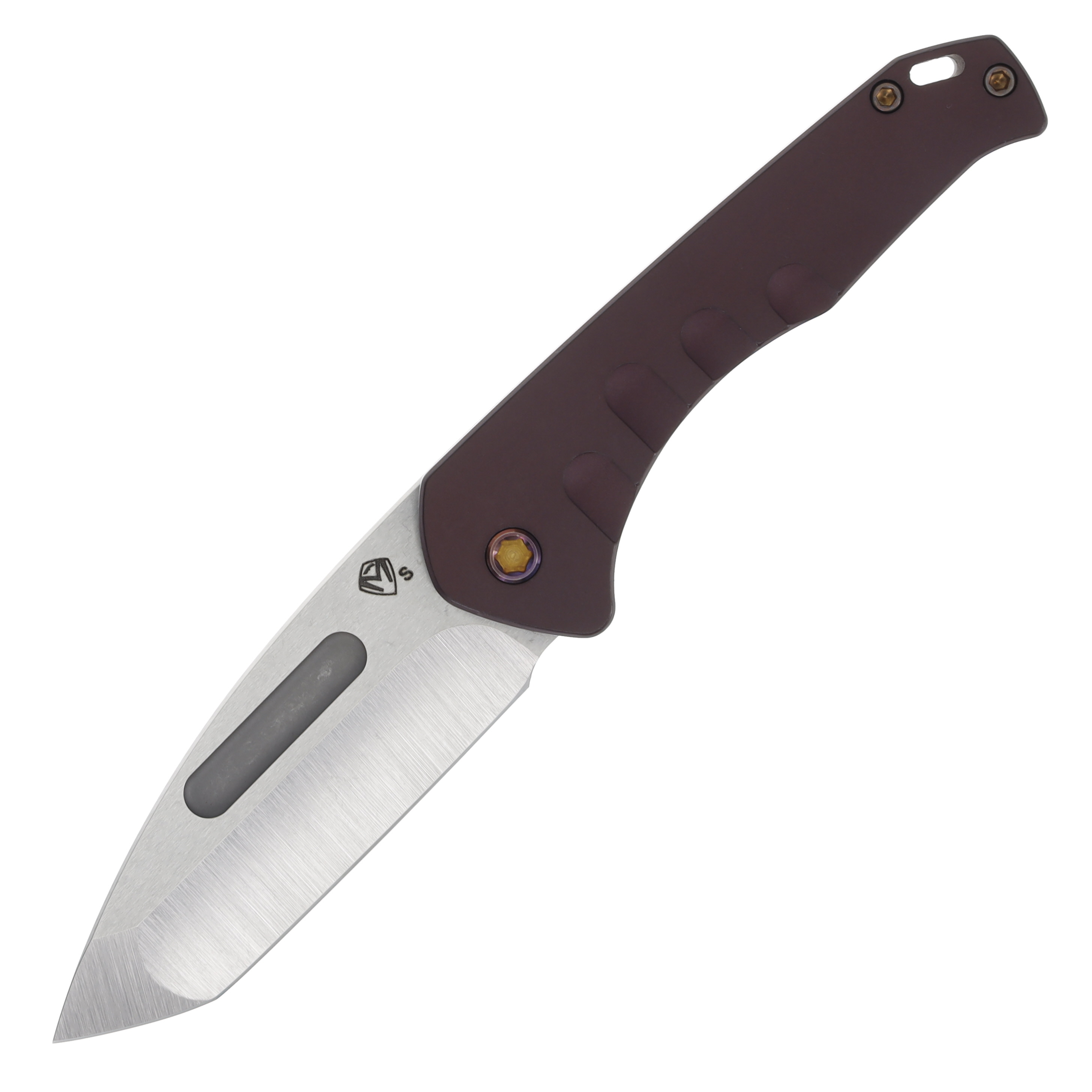 Medford Praetorian Swift OTS Knife Red - 3.31in Stonewashed Tanto Plain MKF206STT41 View 1