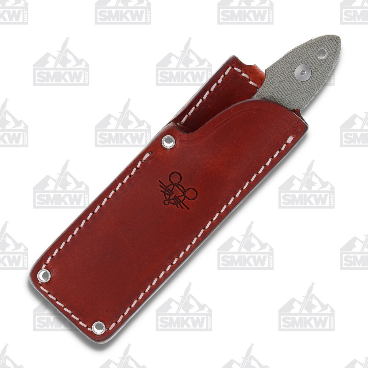 GiantMouse GMF3 Green Canvas Micarta Fixed Blade Knife GMGMF3GRN View 2