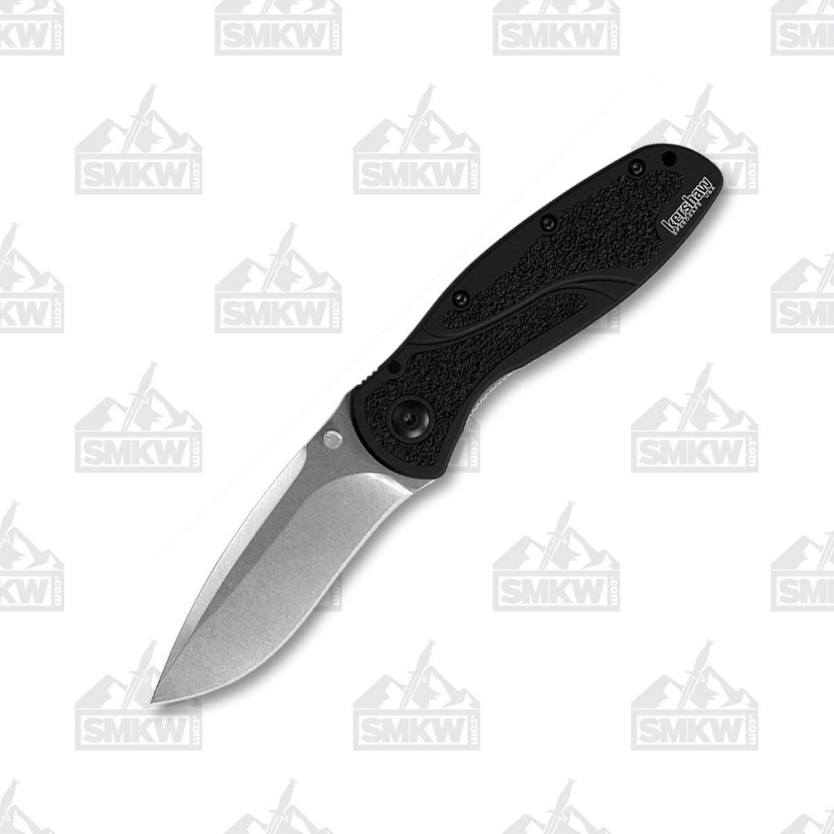 Kershaw Blur Folding Knife 3.4 Inch Plain Stonewash Drop Point KS1670S30V View 1