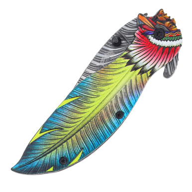 Frost Cutlery Chief Feather Folder Yellow View 7