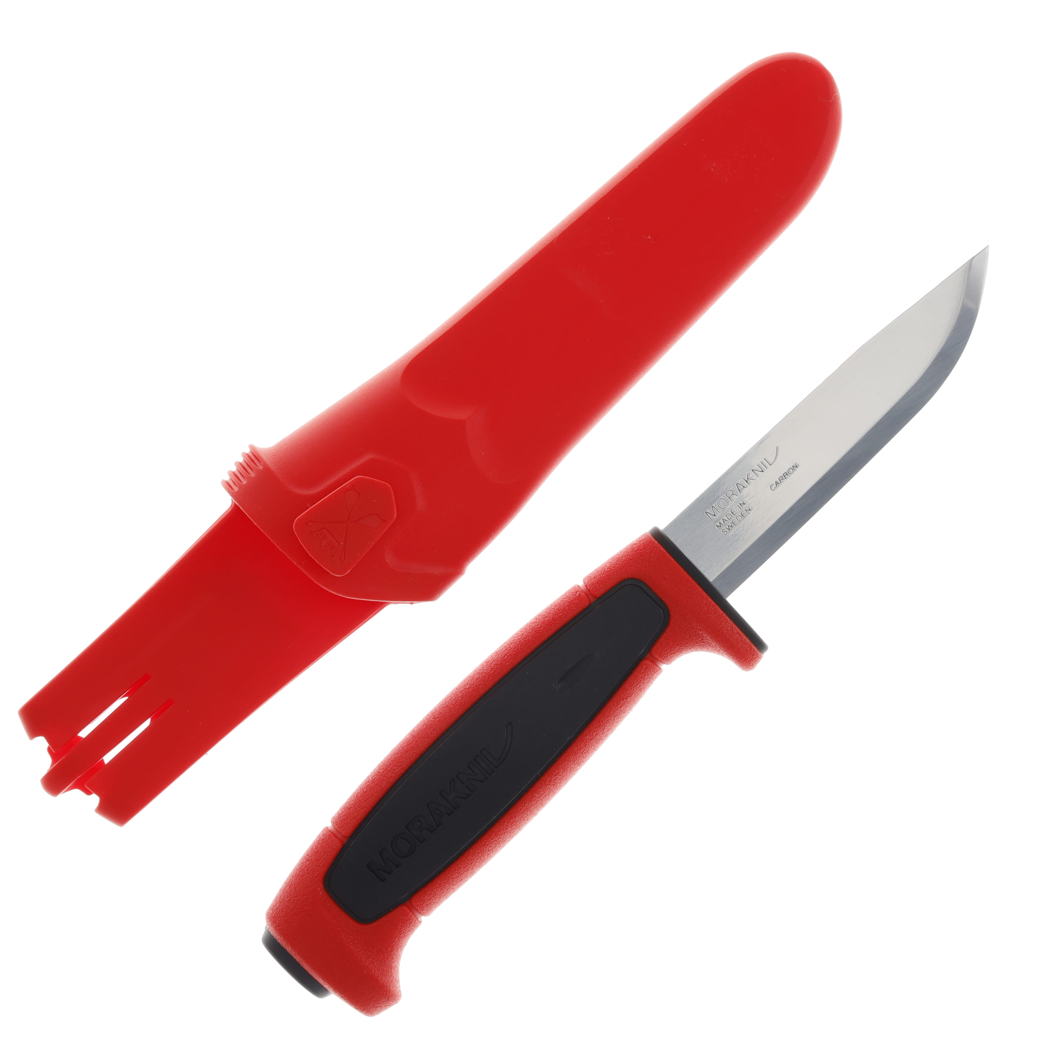 Morakniv Knives Basic 511 Utility Knife Red-Black 3.6in Polished Blade FS13245 View 1