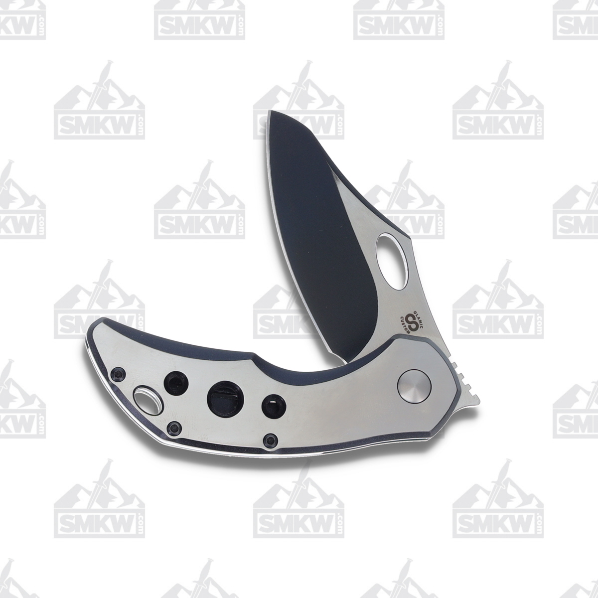Olamic Busker Semper Folding Knife 2.37in Plain Edge Titanium B645S B645S View 3