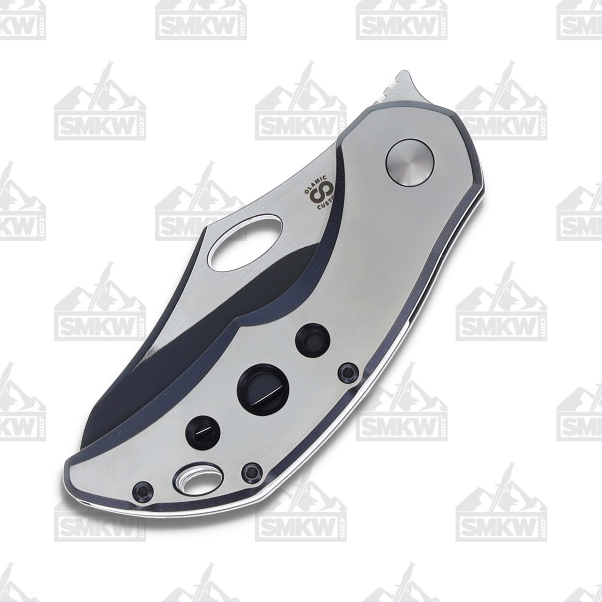 Olamic Busker Semper Folding Knife 2.37in Plain Edge Titanium B645S B645S View 5