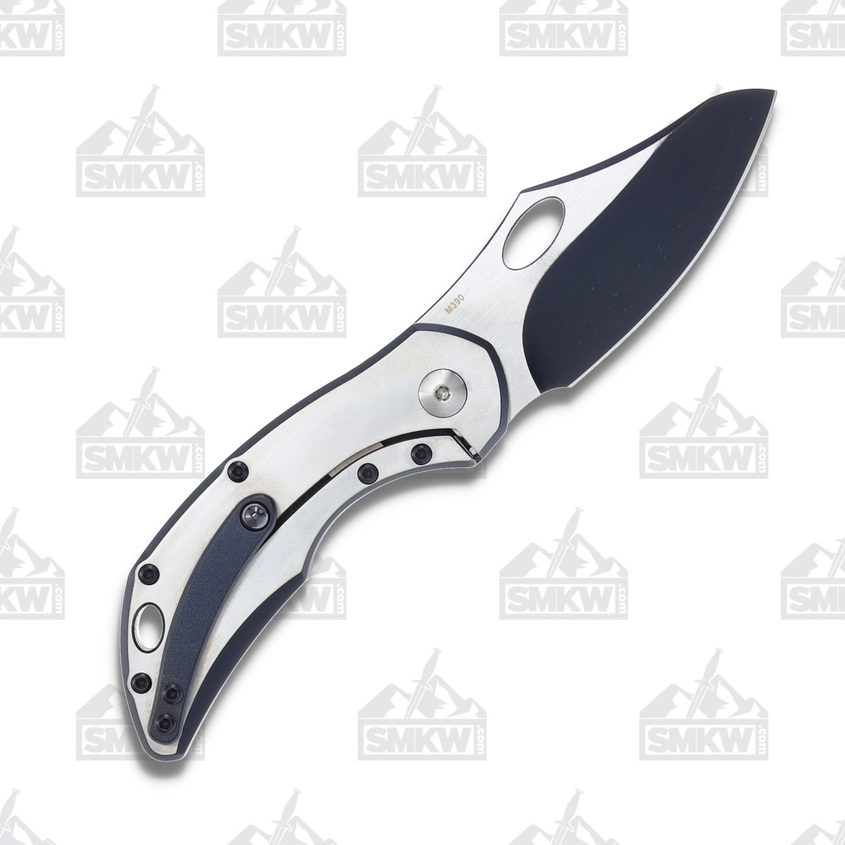 Olamic Busker Semper Folding Knife 2.37in Plain Edge Titanium B645S B645S View 2