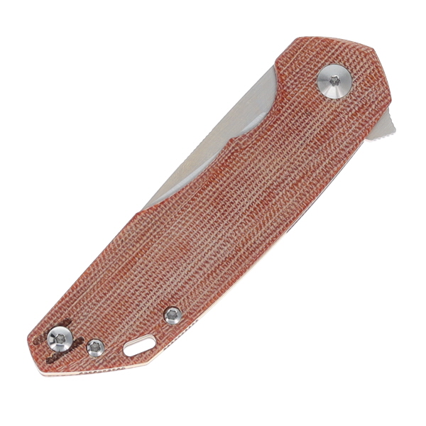 GiantMouse ACE Corta Natural 3.1 Inch Plain Satin Drop Point GMACECORTANT View 5