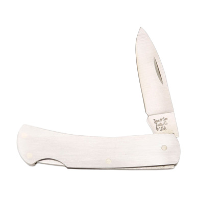Bear & Son Stainless Steel Executive Lockback Pocket Knife View 2