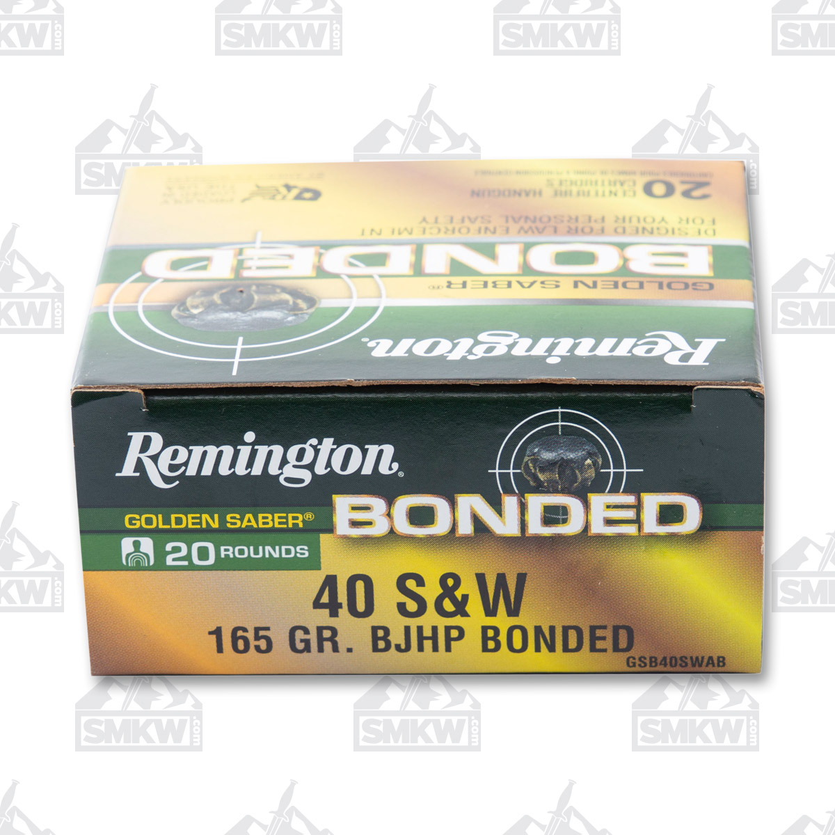 Remington Golden Saber 40 S&W Ammunition 165 Grain BJHP 20rd GSB40SWAB View 8