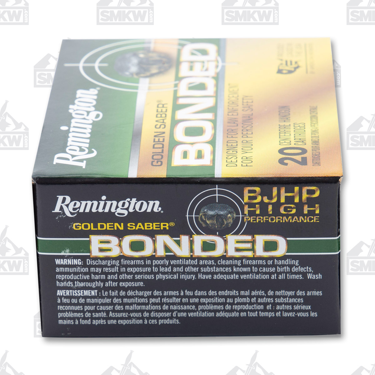 Remington Golden Saber 40 S&W Ammunition 165 Grain BJHP 20rd GSB40SWAB View 6