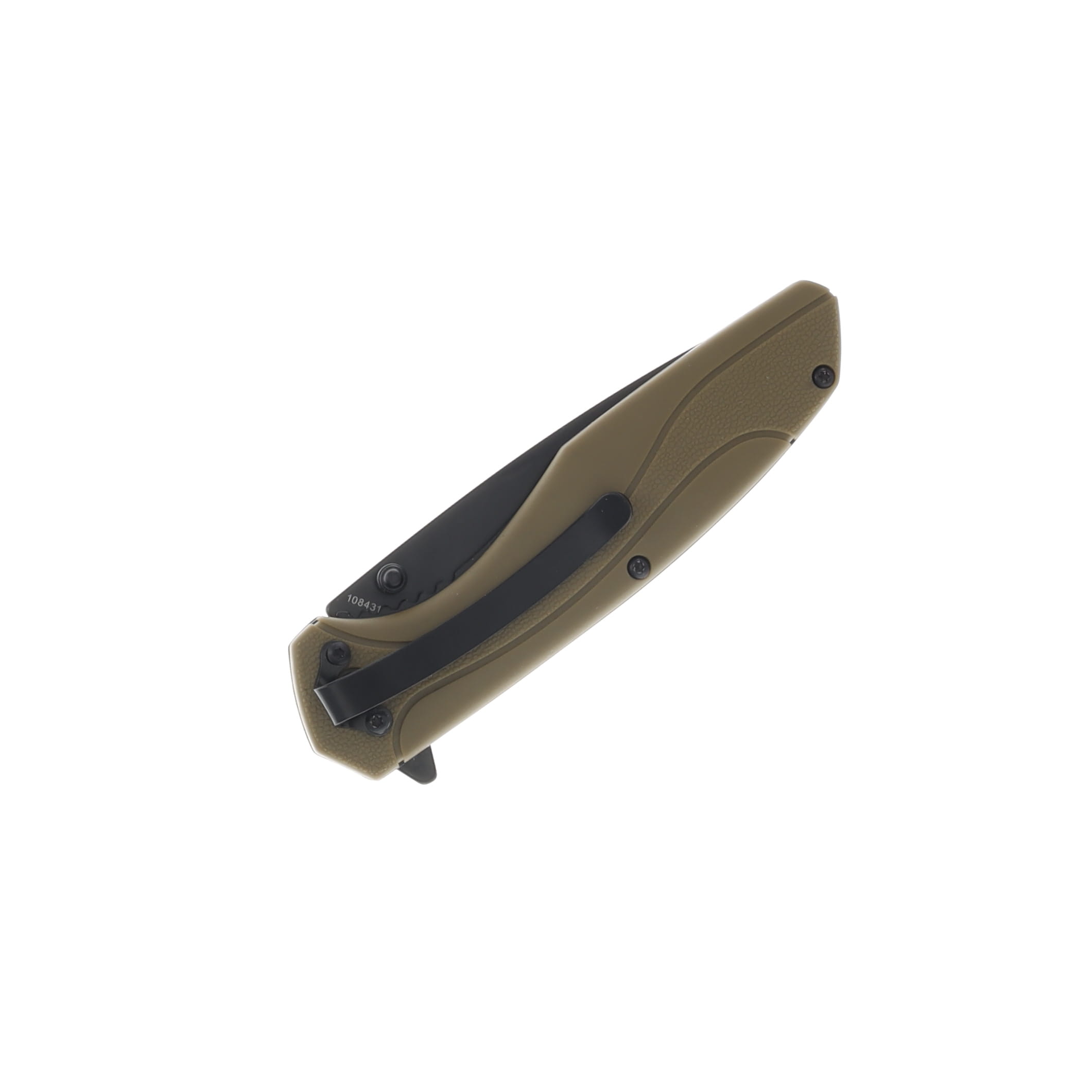 Smith & Wesson Assisted FDE Folding Knife 3.5in Black Drop Point Blade 1084312 View 4