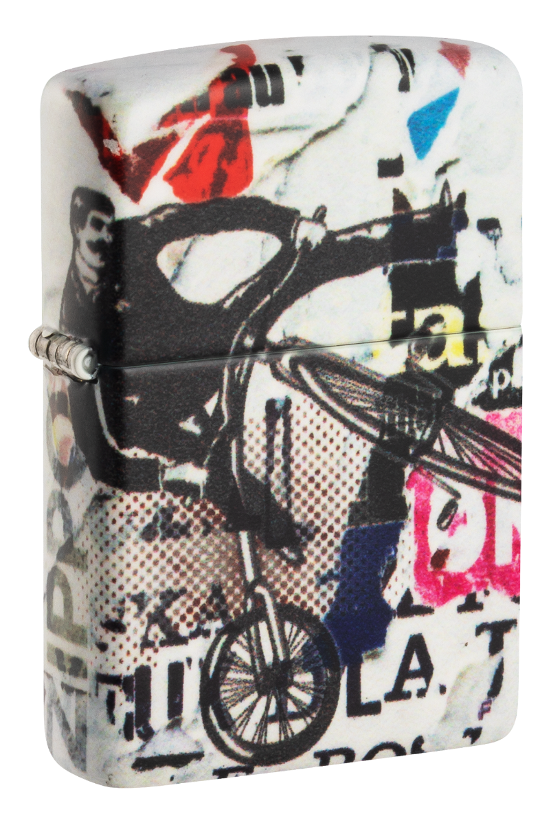 Zippo Lighter Pop Art Design 540 White Matte ZP48215 View 2