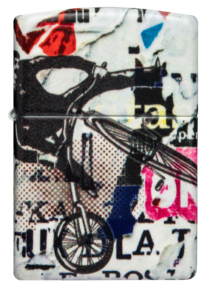 Zippo Lighter Pop Art Design 540 White Matte ZP48215 View 3