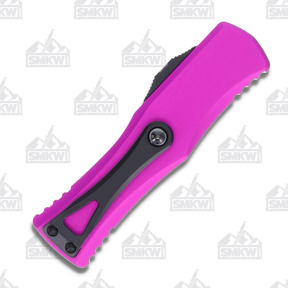 Microtech Hera Out-The-Front Auto Knife Violet Alum. 3.08" Blk PVD Dagger View 4
